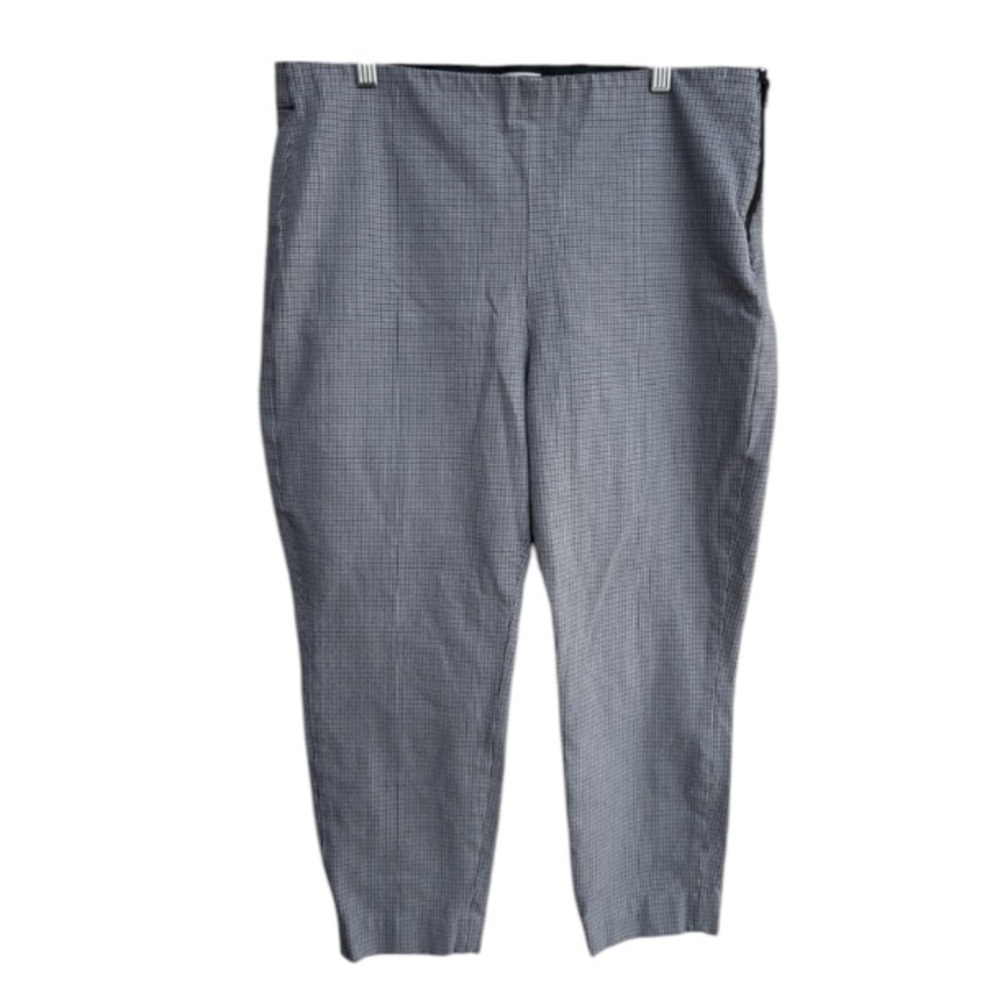 Everlane Curvy Side Zip Pant in Houndstooth grey size 16 waist size is 36 inches - Picture 4 of 7